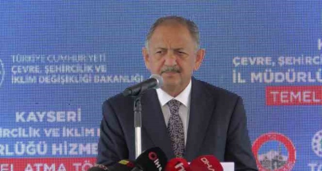 Bakan Özhaseki: “Deprem bölgesindeki kent merkezlerinde ‘Yerinde Dönüşüm' yapacağız”