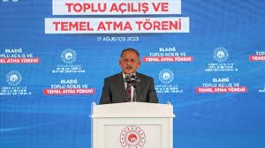 Bakan Özhaseki, Kayseri'de Yeşilay Rehabilitasyon Merkezi'nin Temel Atma Töreninde Konuştu