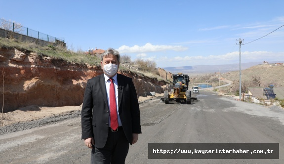 Melikgazi'de temizlik ve Kayabağ'da altyapı sonrası asfalt