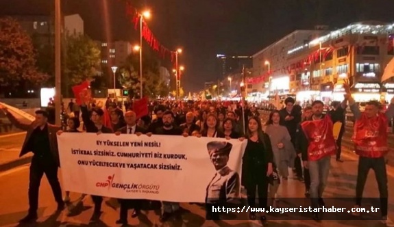 CHP Melikgazi, Kocasinan, Talas, Pınarbaşı Gençlik kollarından ortak tepki