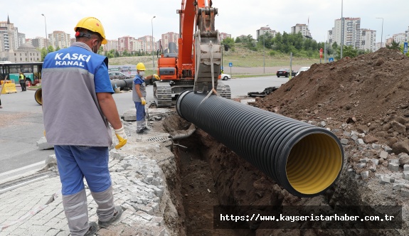 Talas'ta Yağmur Suyu Hatları Güçlendiriyor