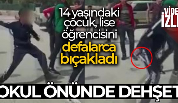 Okul Önünde Bıçaklı Dehşet