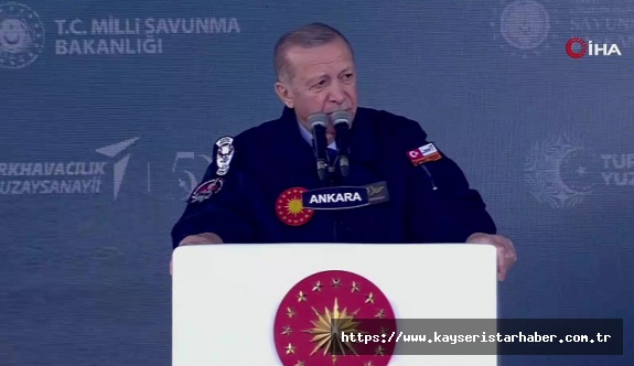 Cumhurbaşkanı Erdoğan yerli savaş uçağının adının 'KAAN' olduğunu açıkladı