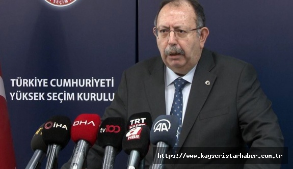 YSK Başkanı Yener: 'Muharrem İnce'ye verilen oylar geçerli olarak kabul edilecek'