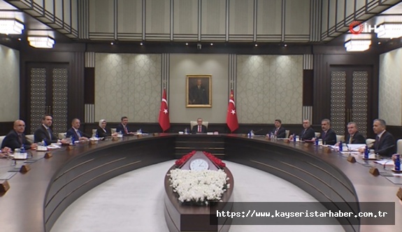 Cumhurbaşkanlığı Kabinesi, Cumhurbaşkanı Erdoğan başkanlığında Beştepe'de toplandı