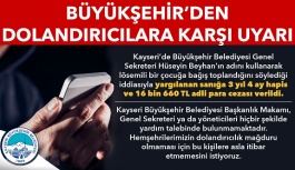 Büyükşehir'den Dolandırıcılık Uyarısı