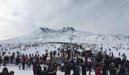 Erciyes'te İnsan Seli