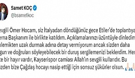 Kayserispor'dan Ömer Erdoğan'a yanıt