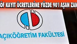 Açık öğretim fakültesi kayıt ücretlerine yüzde 90'ı aşan zam